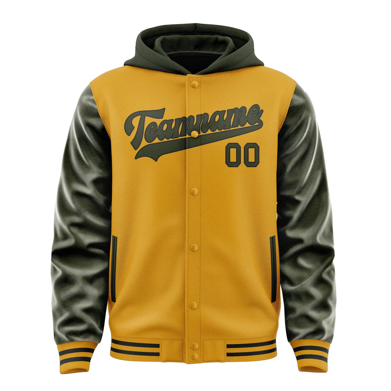 Custom Yellow Olive Jacket