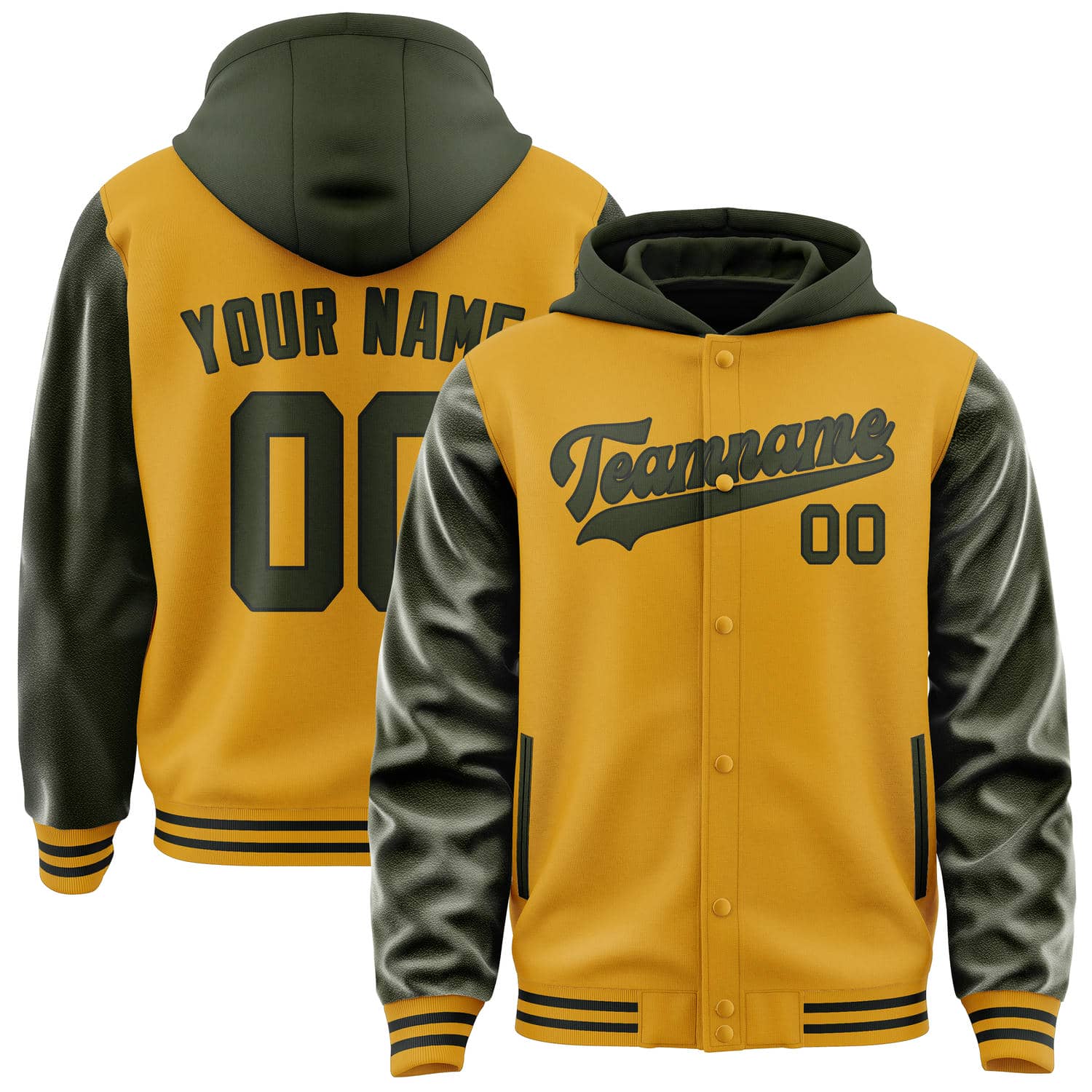 Custom Yellow Olive Jacket