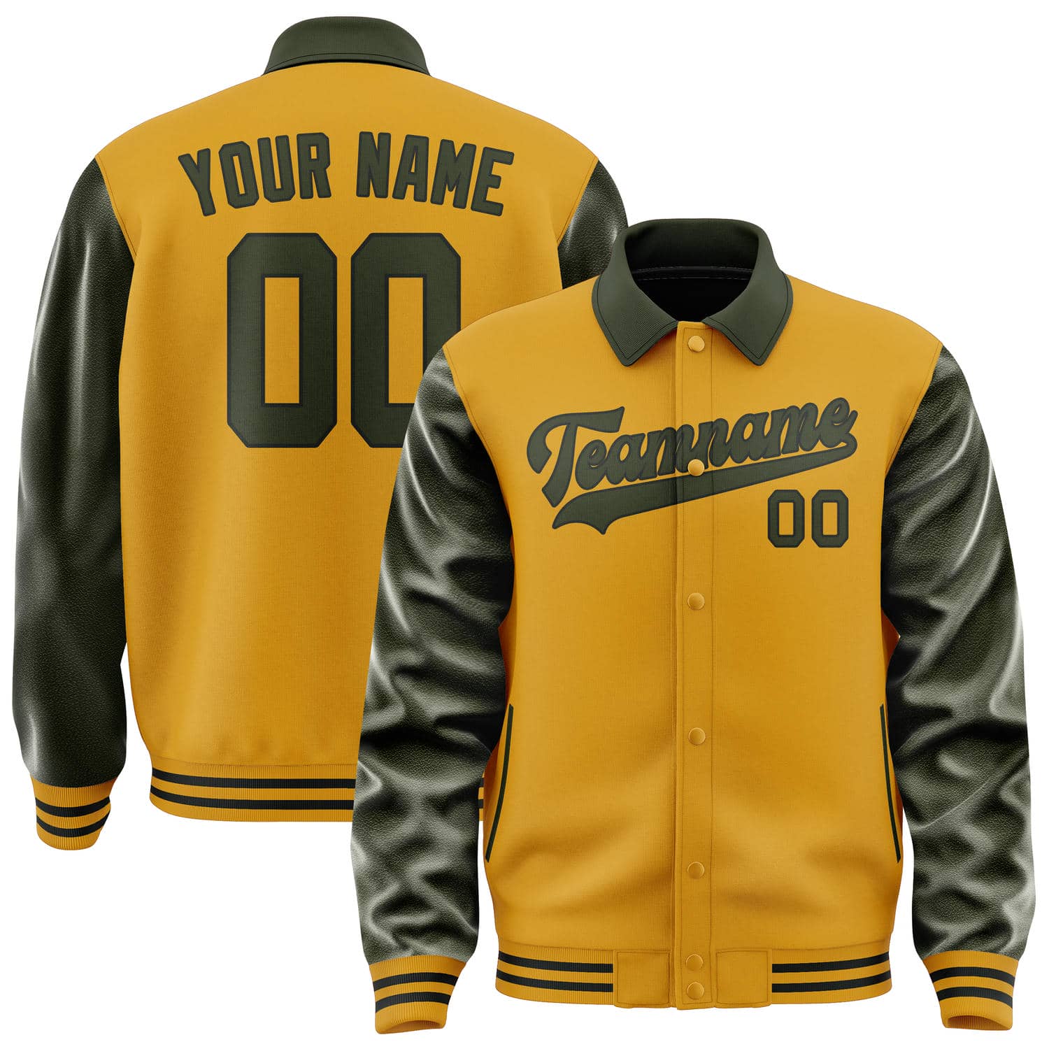 Custom Yellow Olive Jacket