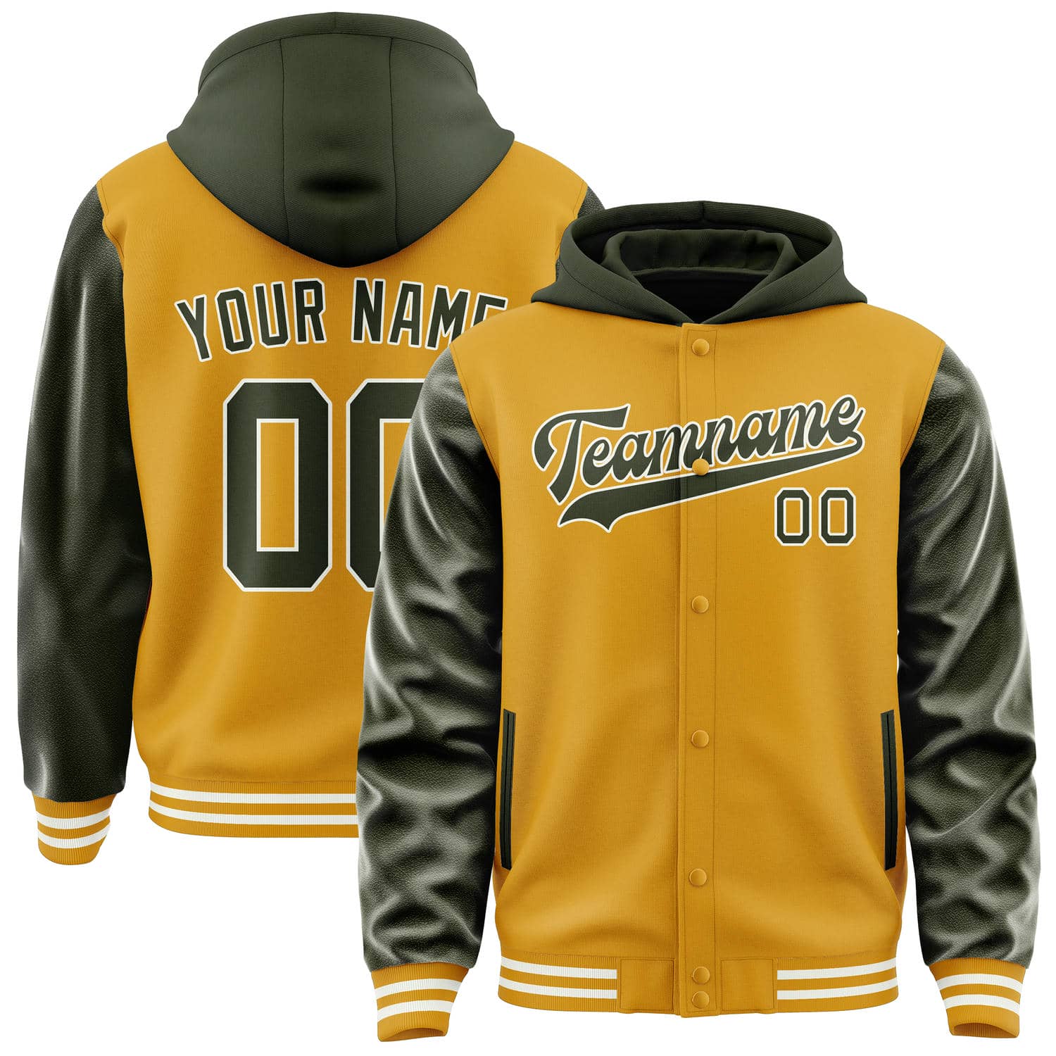 Custom Yellow Olive Jacket