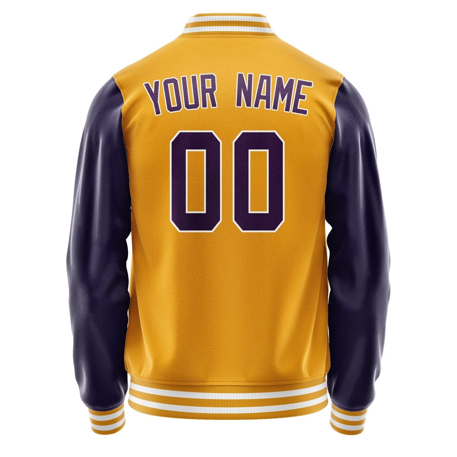 Custom Yellow Purple Jacket JA1919071918B31807