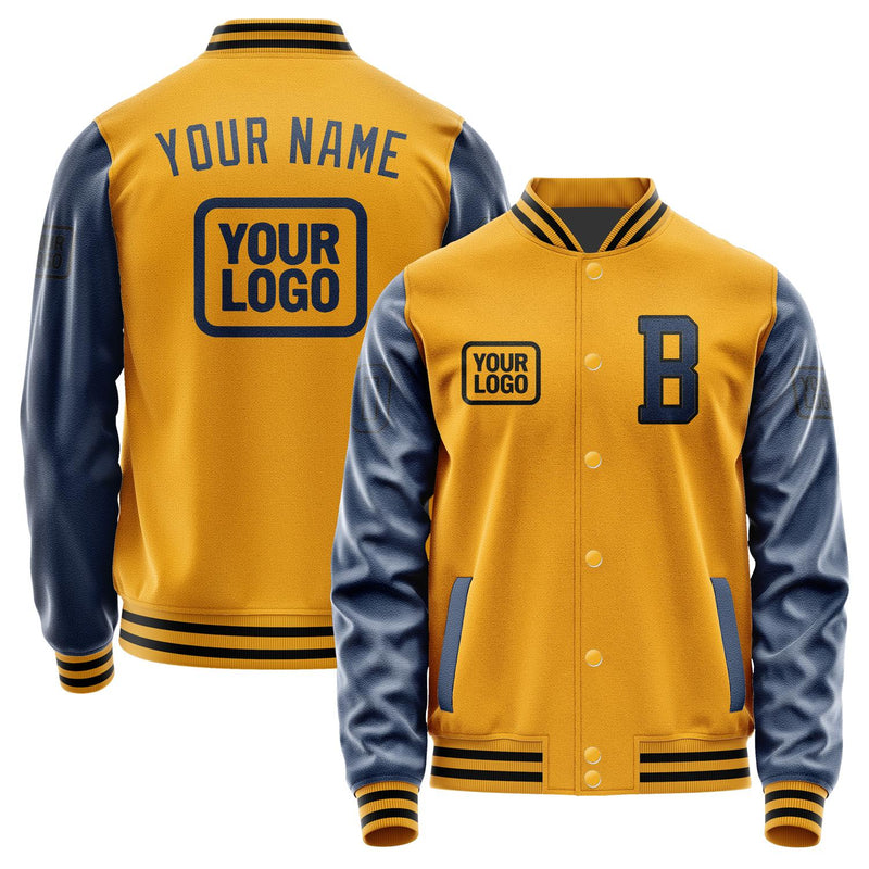 Custom Yellow Blue Jacket JA191910191717101017