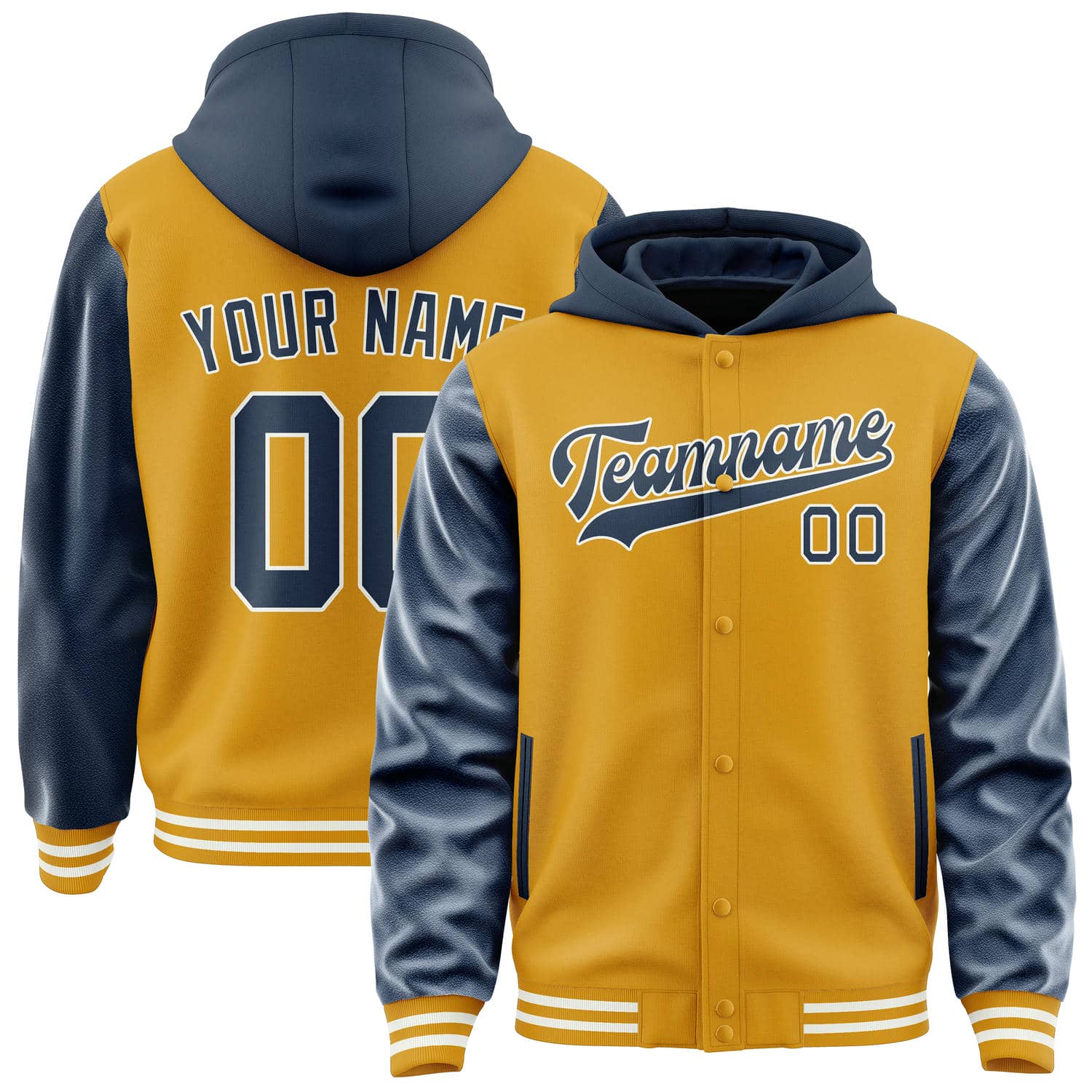 Custom Yellow Blue Jacket