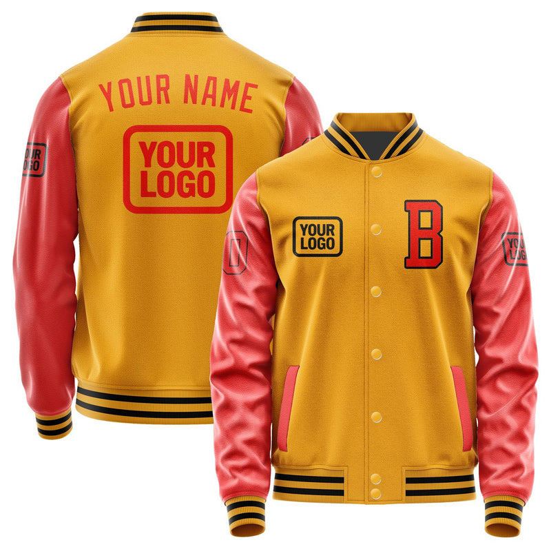 Custom Yellow Orange Red Jacket JA191912191717121217
