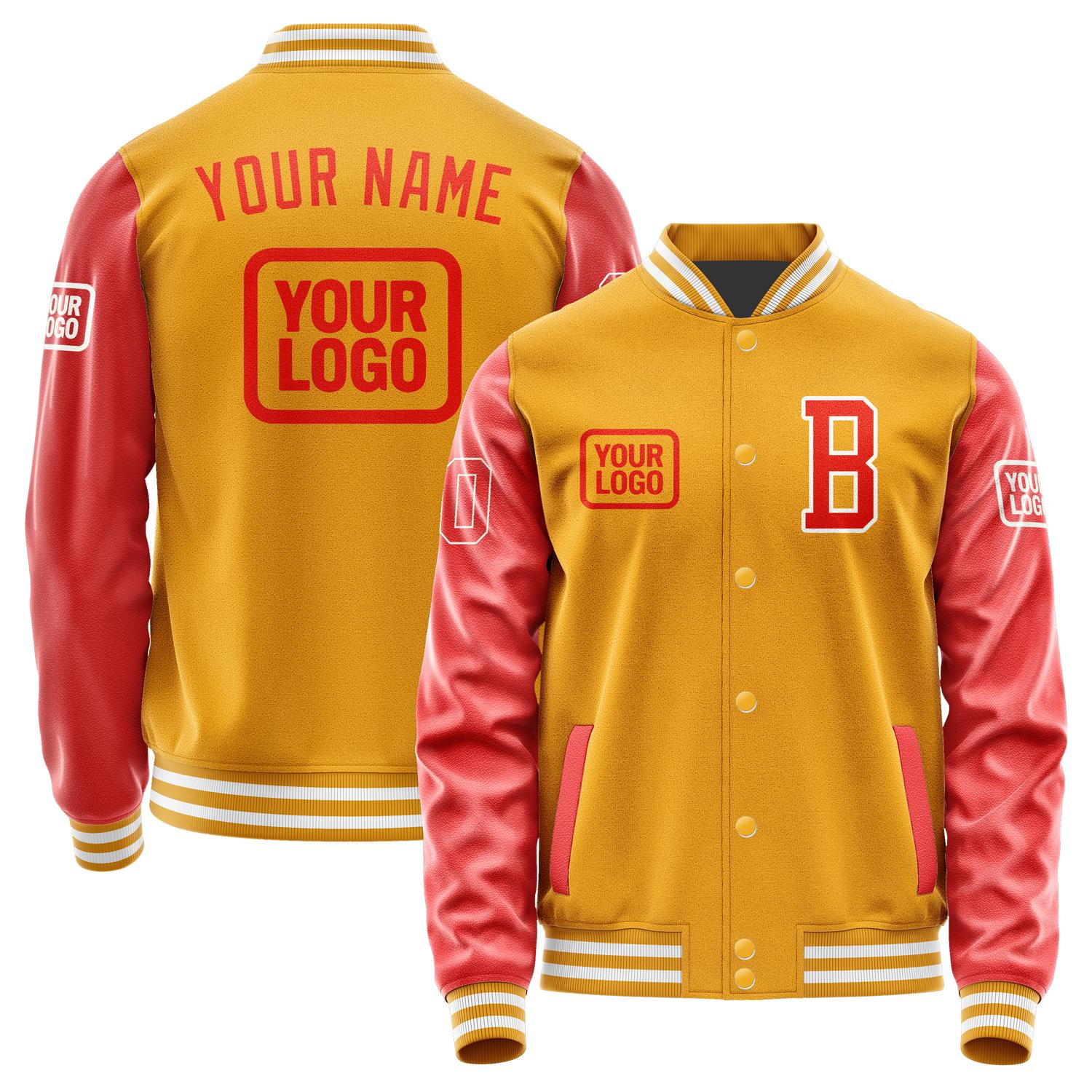 Custom Yellow Orange Red Jacket JA191912191818121218