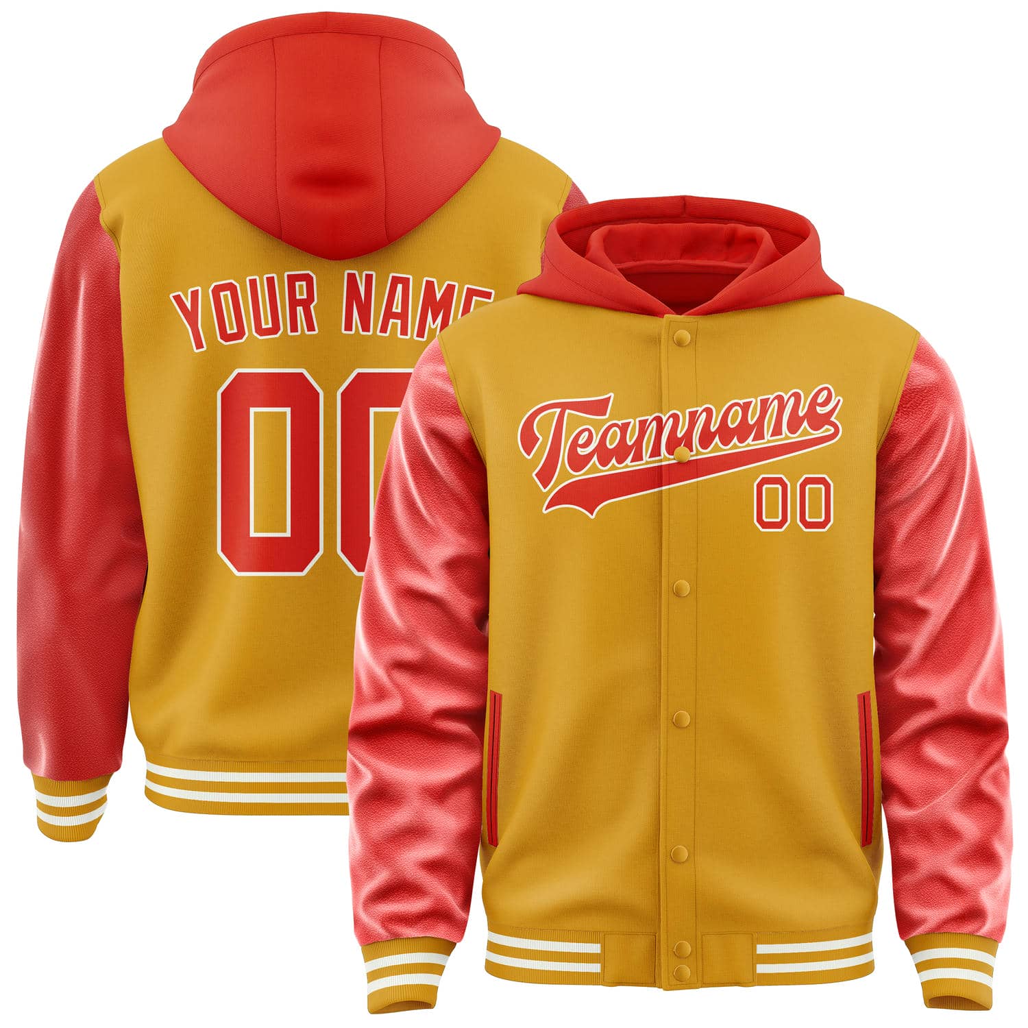 Custom Yellow Orange Red Jacket