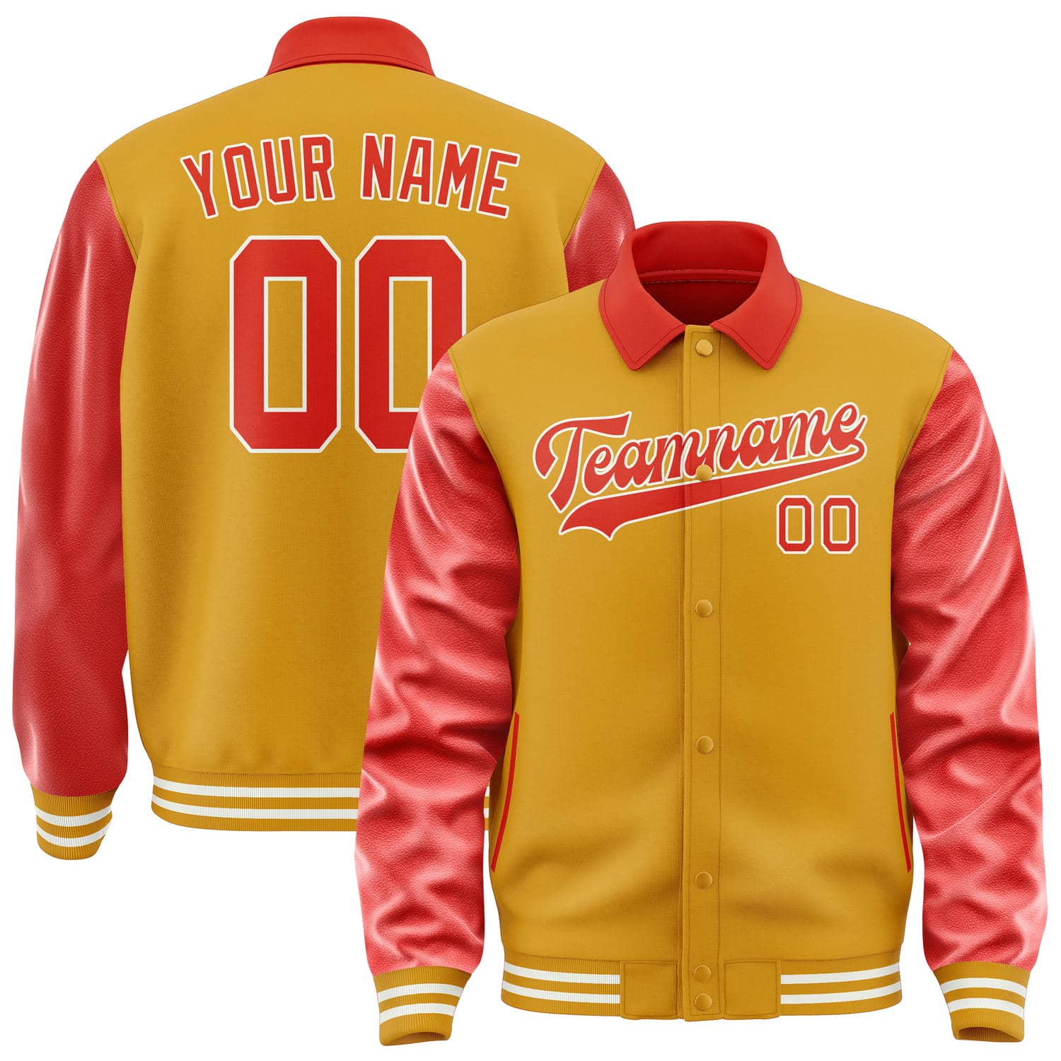 Custom Yellow Orange Red Jacket