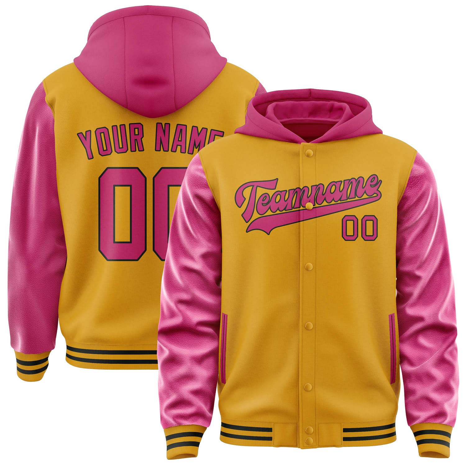Custom Yellow Pink Jacket