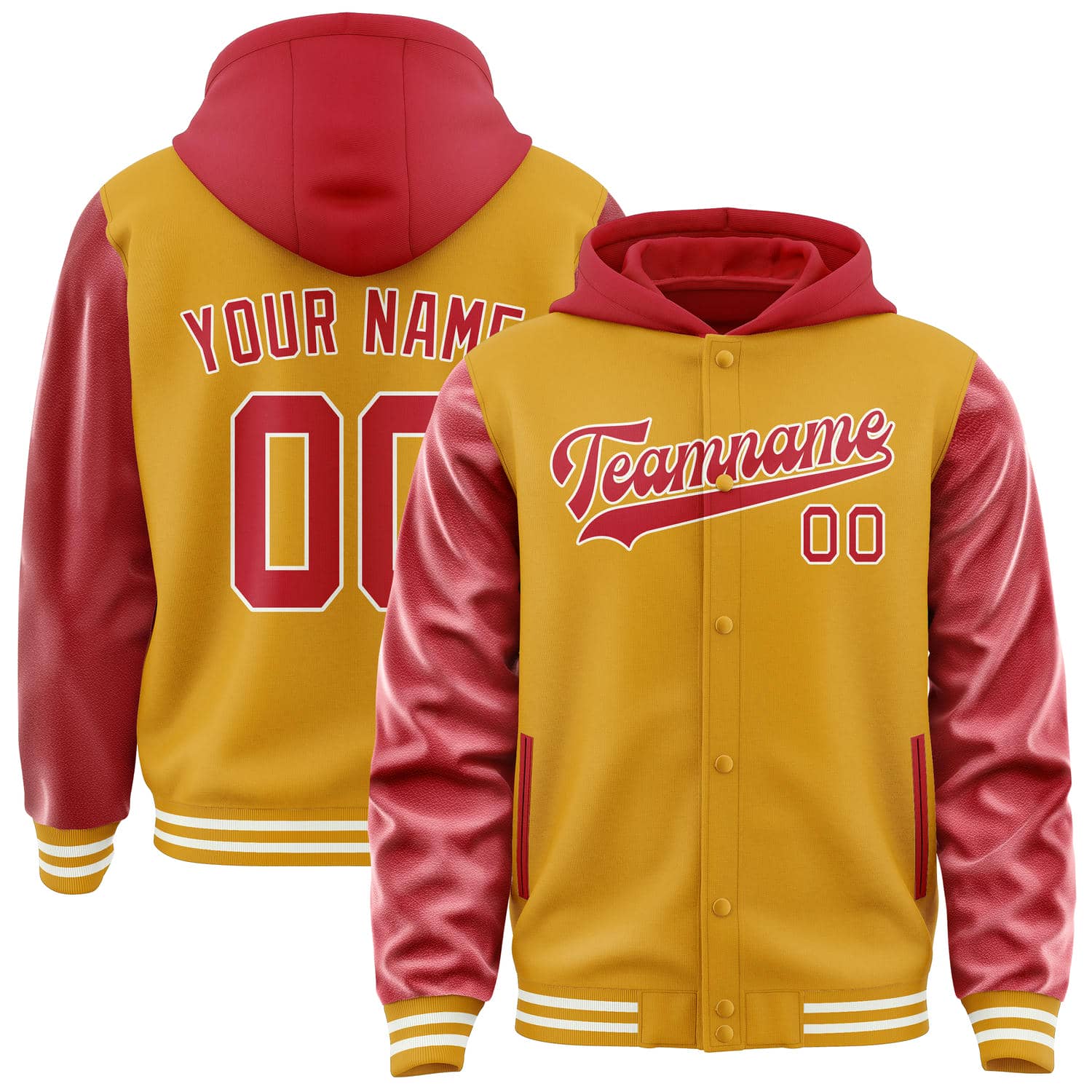 Custom Yellow Red Jacket