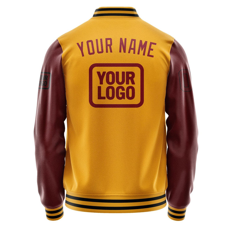 Custom Yellow Crimson Red Jacket JA191915191717151517