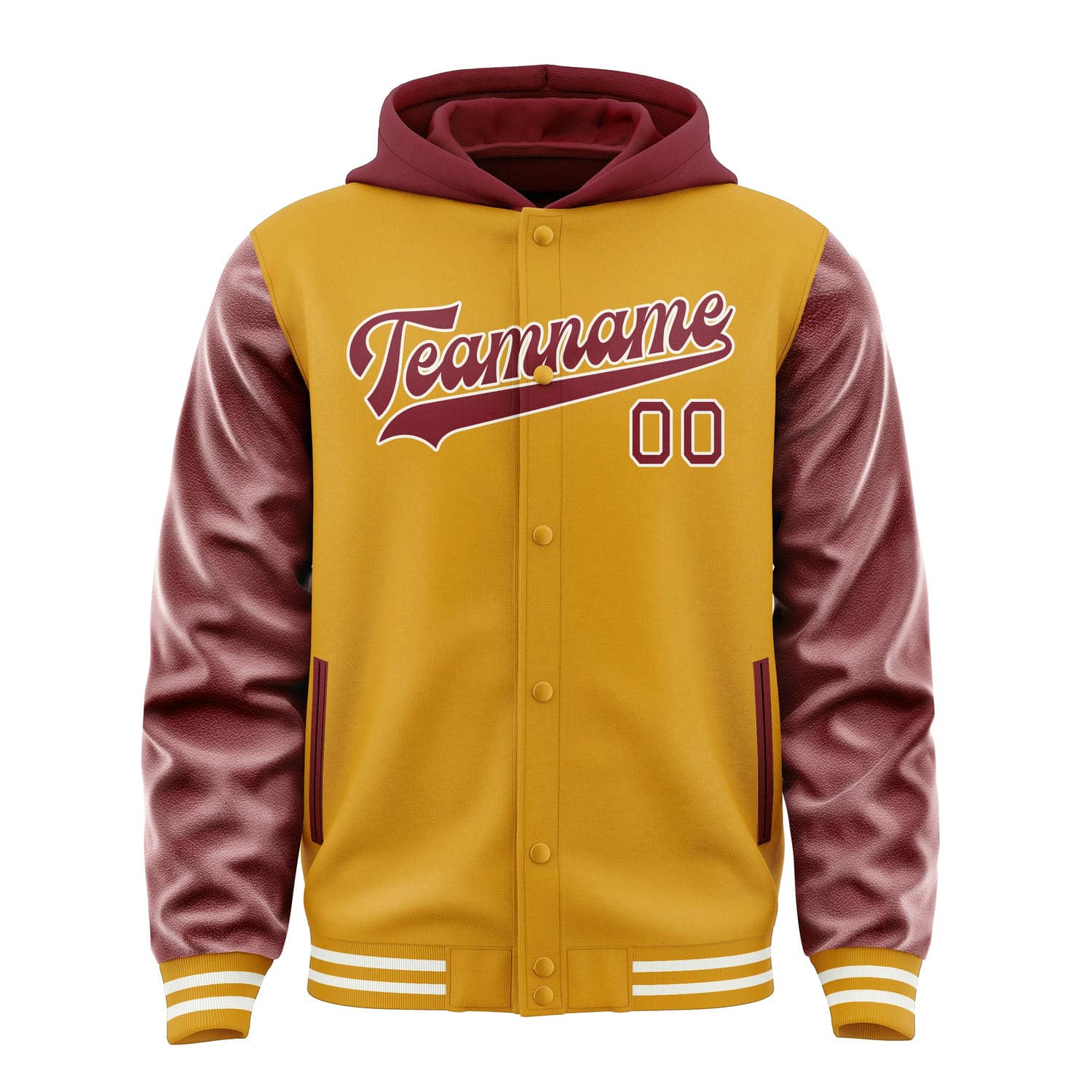 Custom Yellow Crimson Red Jacket