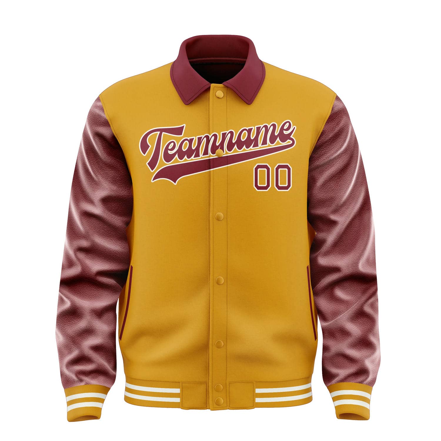 Custom Yellow Crimson Red Jacket