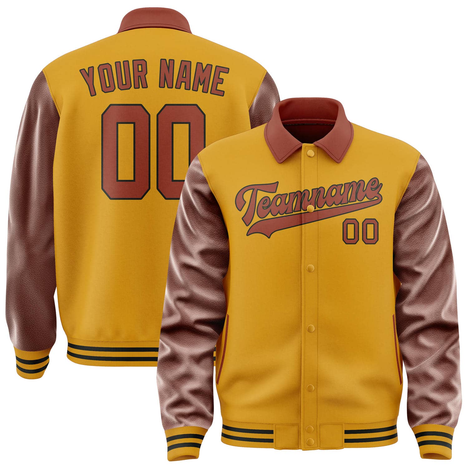 Custom Yellow Coral Red Jacket