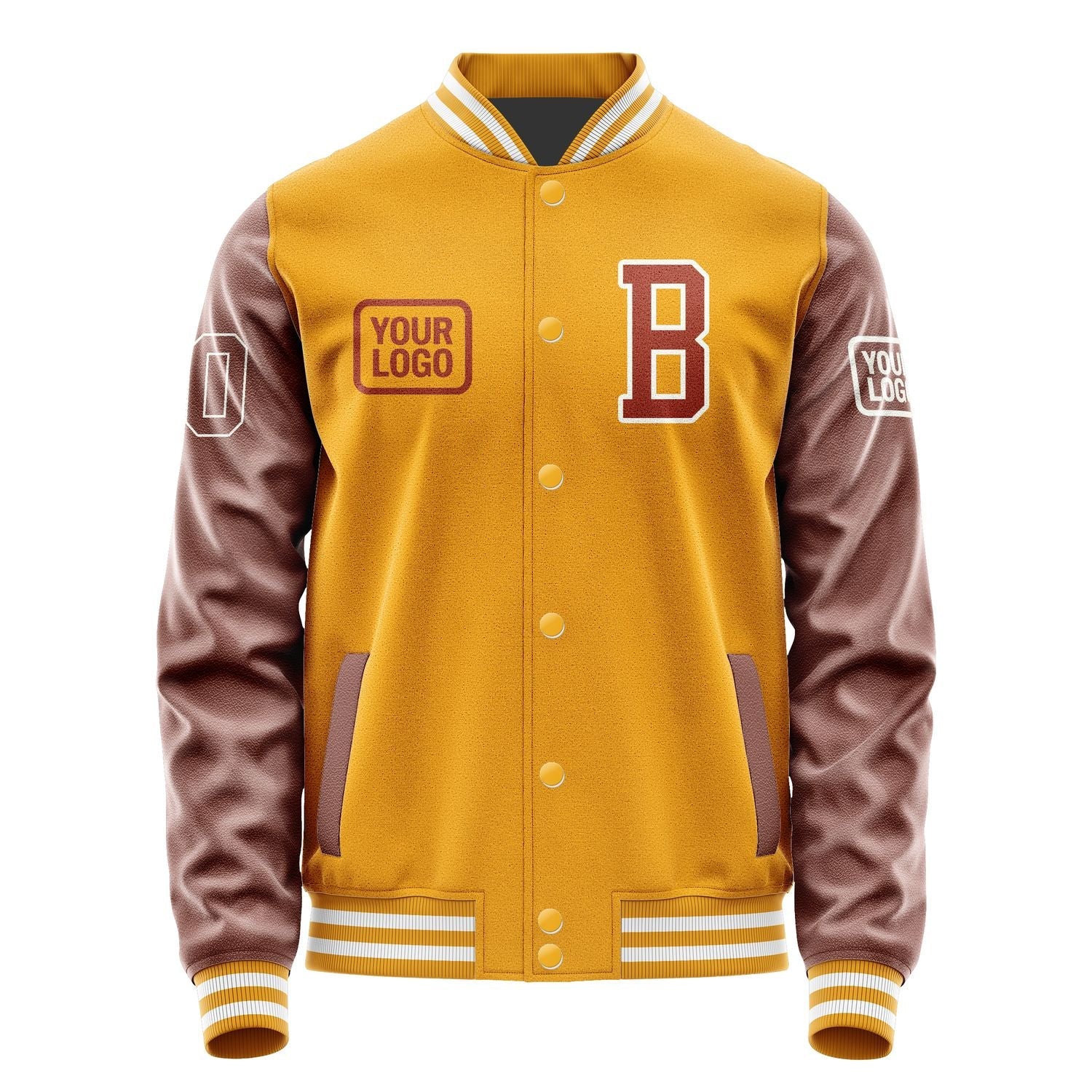 Custom Yellow Coral Red Jacket JA191916191818161618