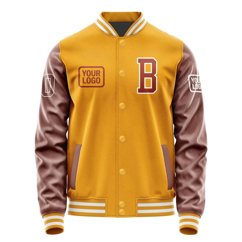 Custom Yellow Coral Red Jacket JA191916191818161618