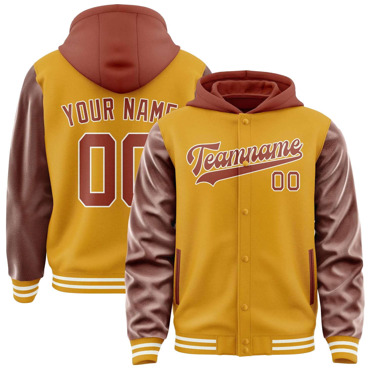 Custom Yellow Coral Red Jacket