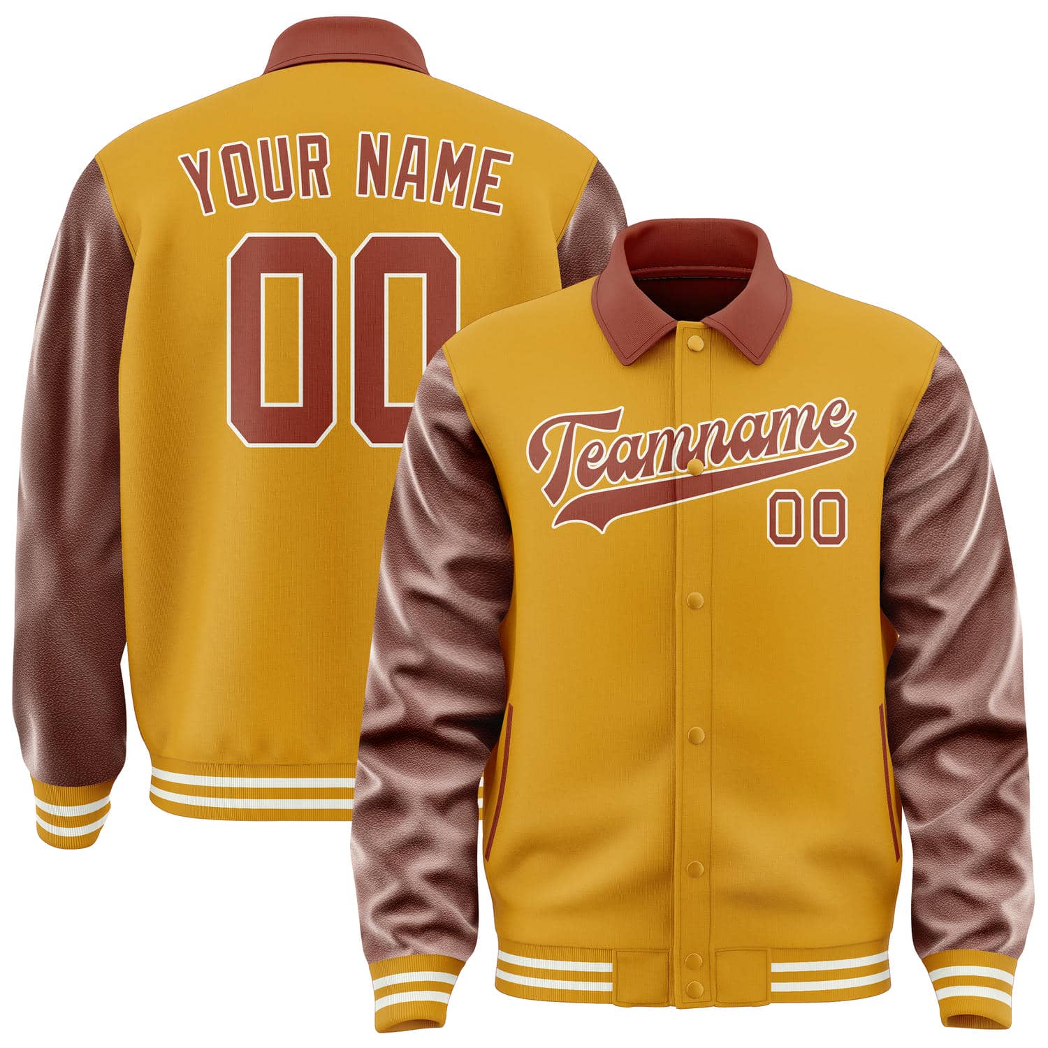 Custom Yellow Coral Red Jacket