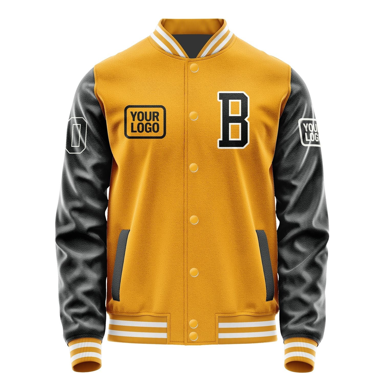 Custom Yellow Black Jacket JA191917191818171718