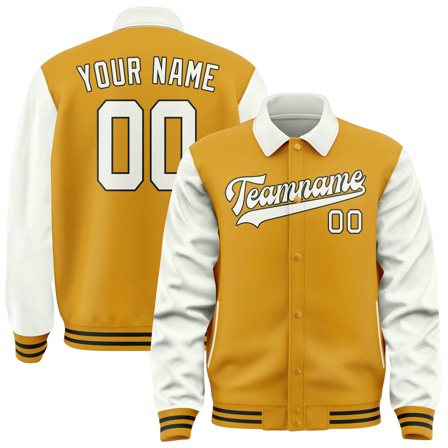 Custom Yellow White Jacket