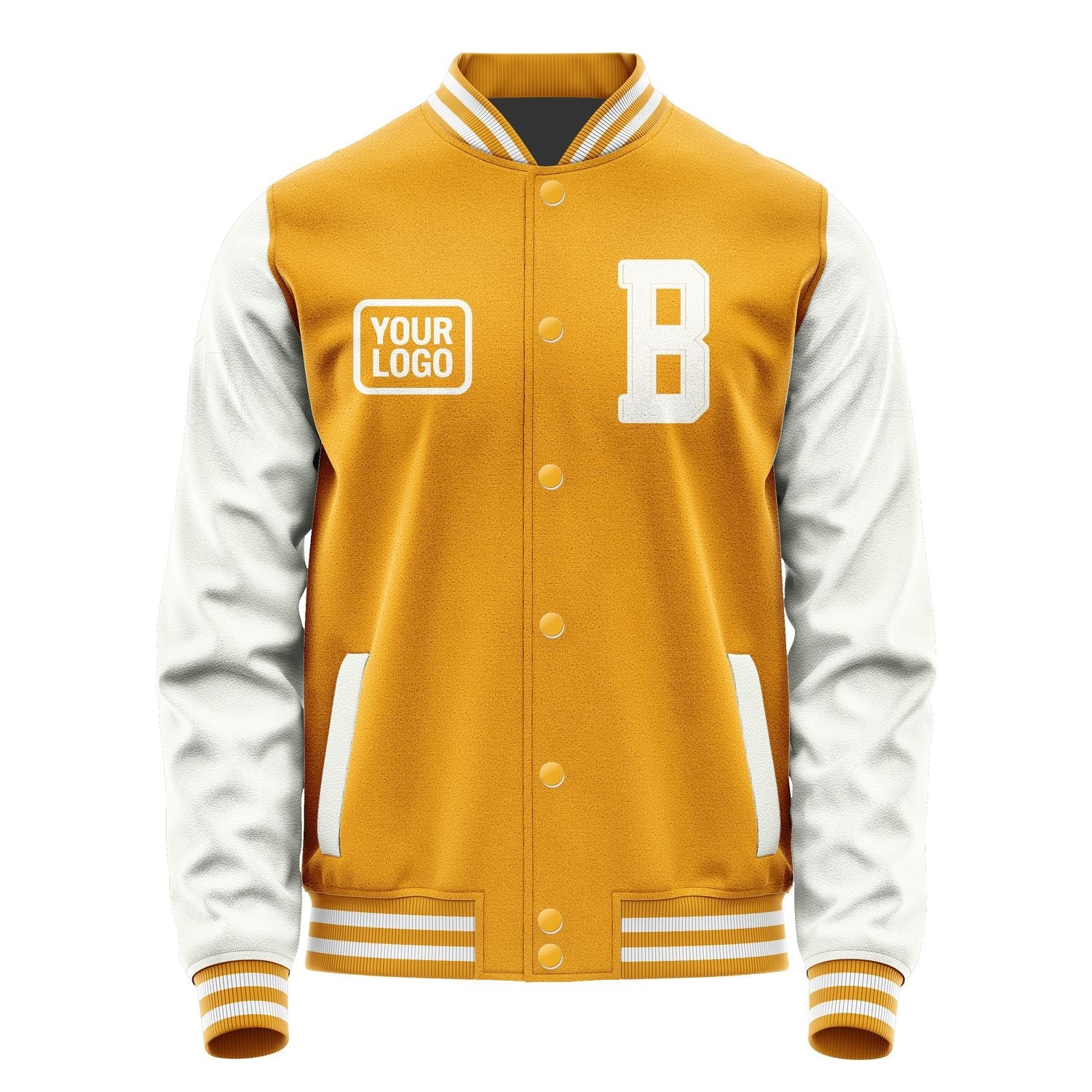 Custom Yellow White Jacket JA191918191818181818