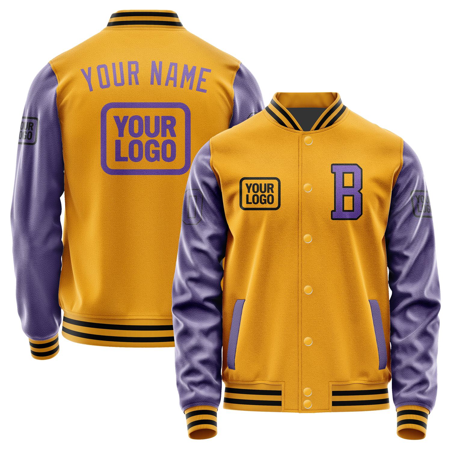 Custom Yellow Light Purple Jacket JA191923191717232317