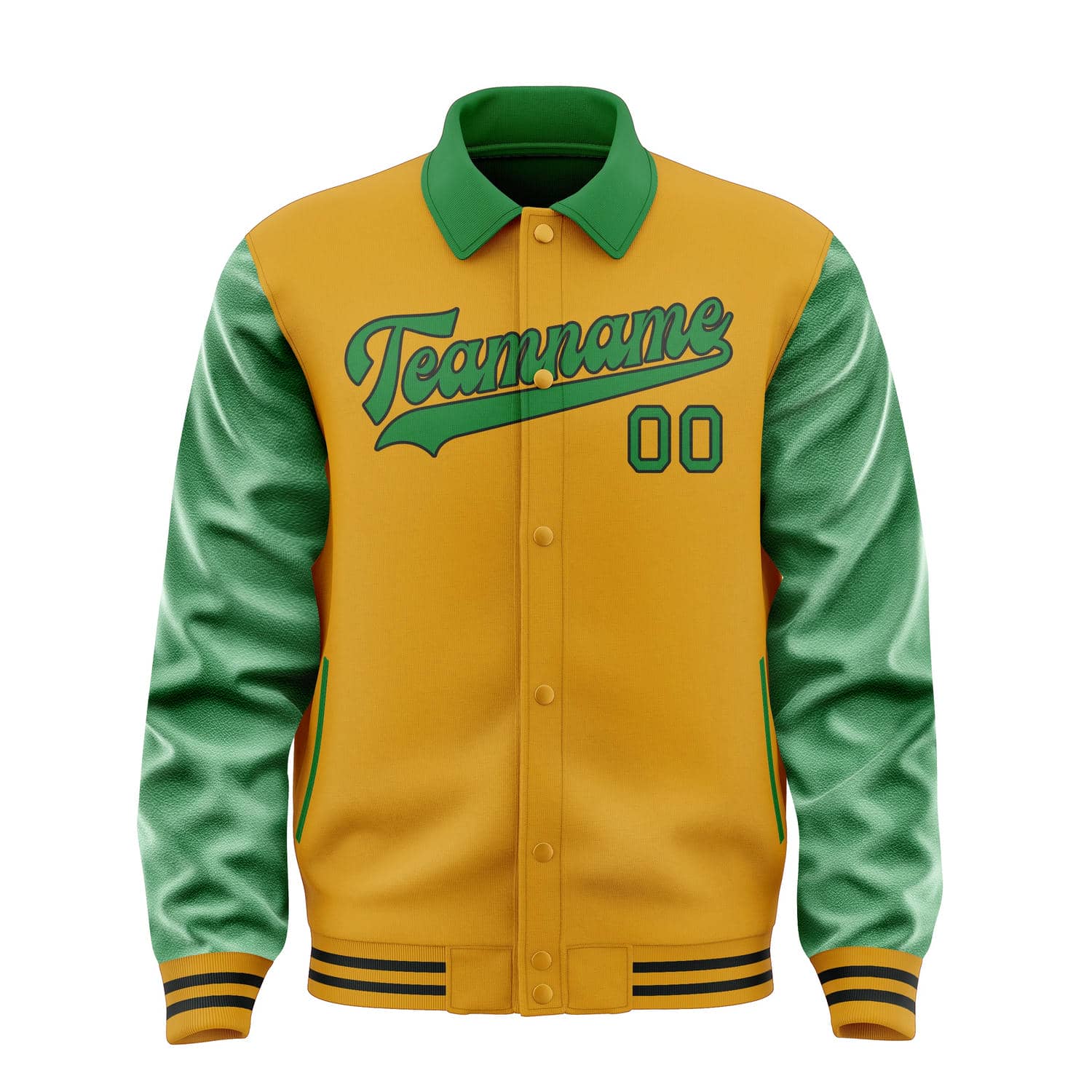 Custom Yellow Emerald Green Jacket