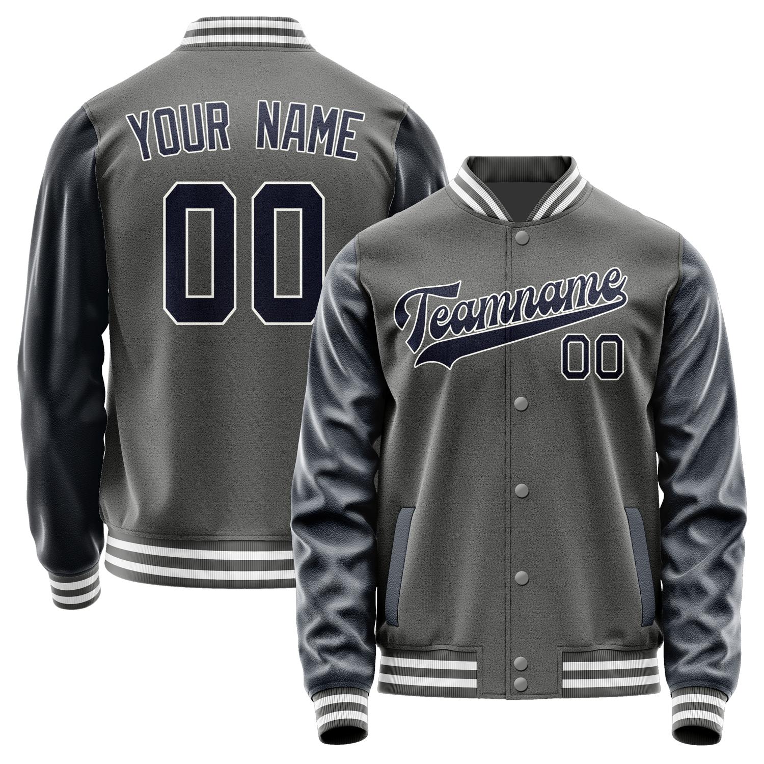 Custom Dark Grey Navy Jacket JA2020112018B31811