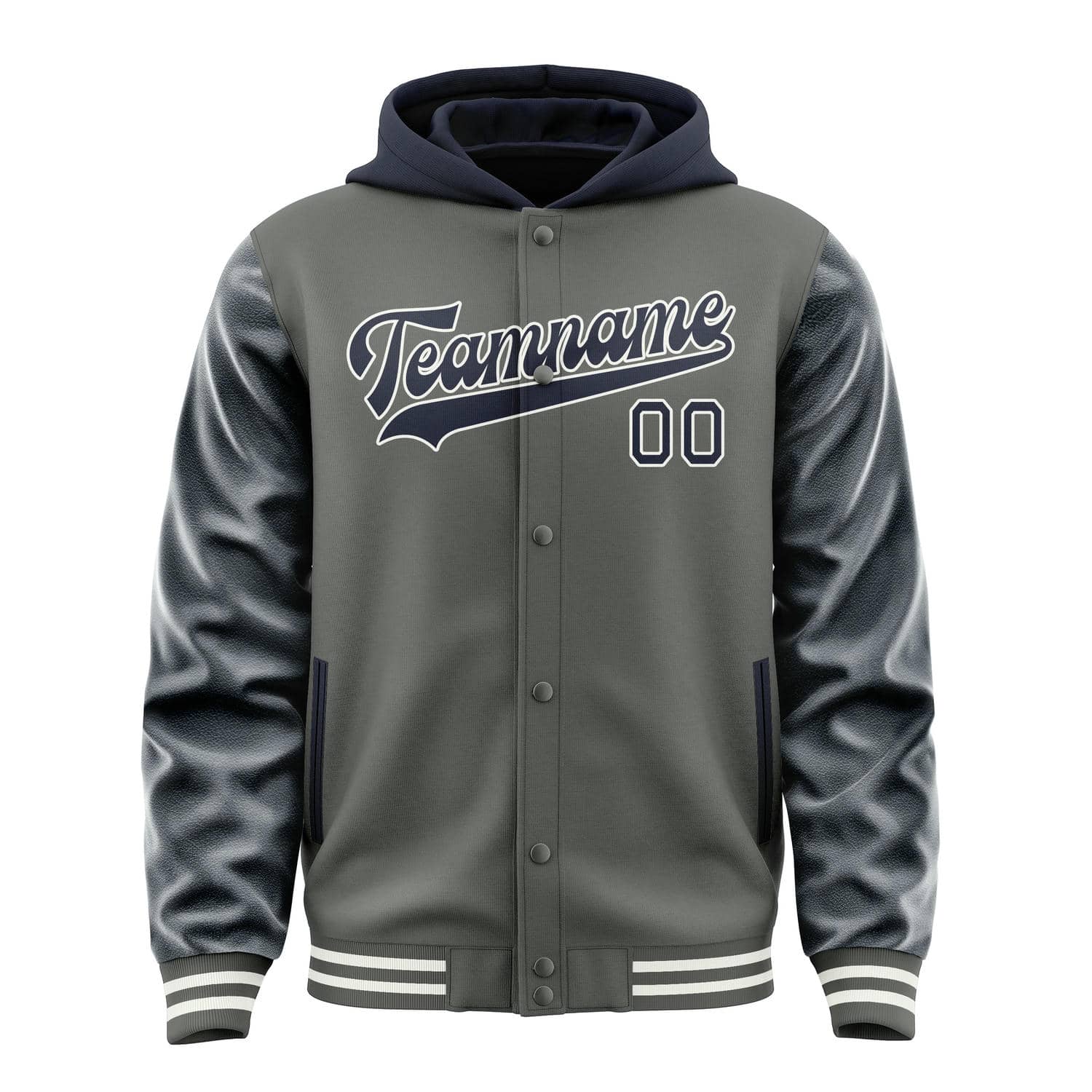 Custom Dark Grey Navy Jacket
