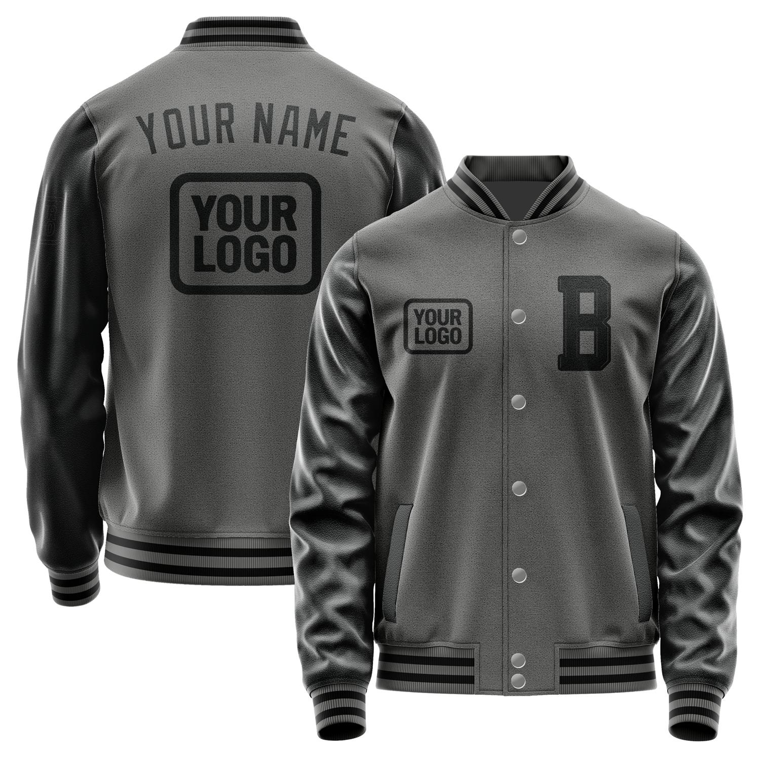 Custom Dark Grey Black Jacket JA202017201717171717