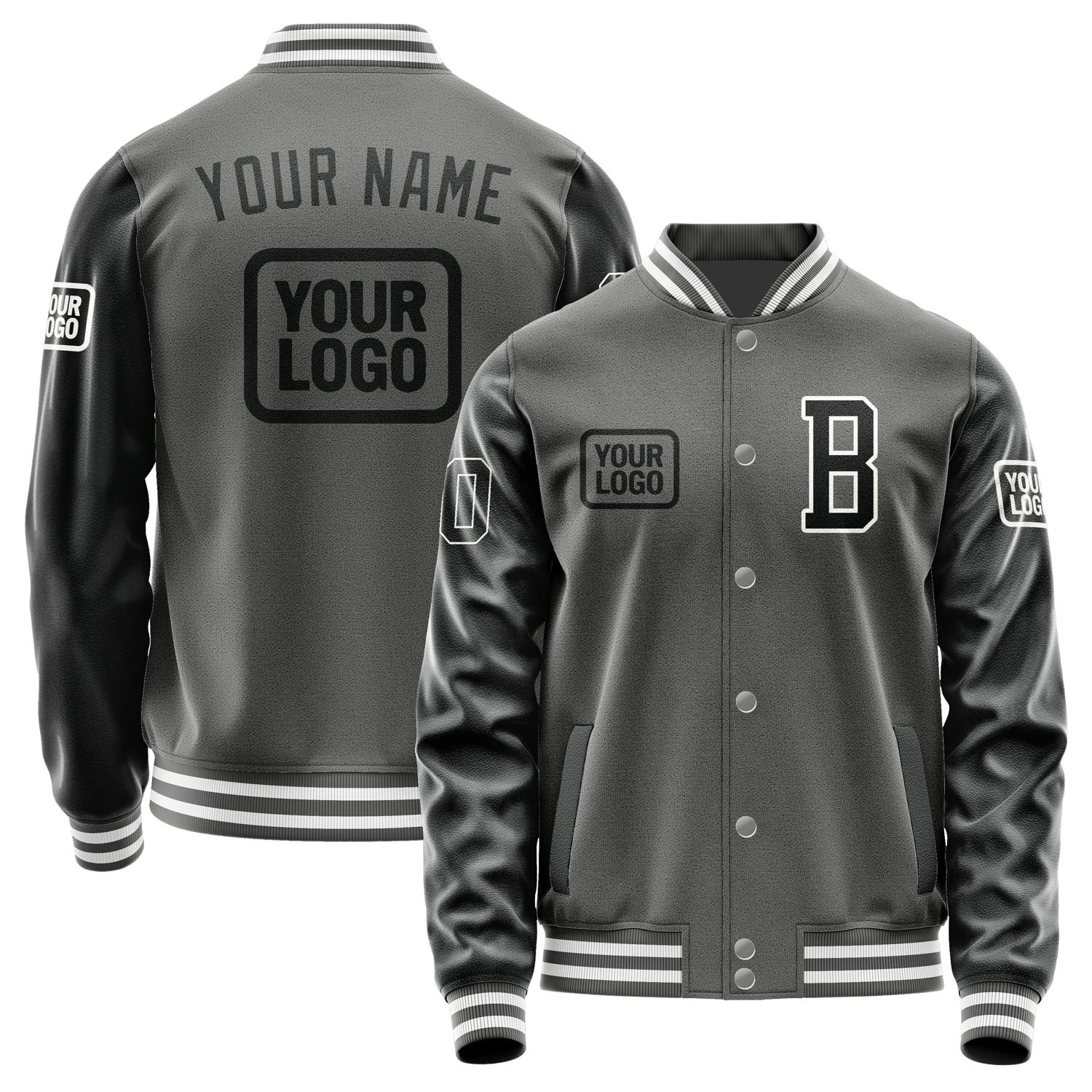 Custom Dark Grey Black Jacket JA202017201818171718
