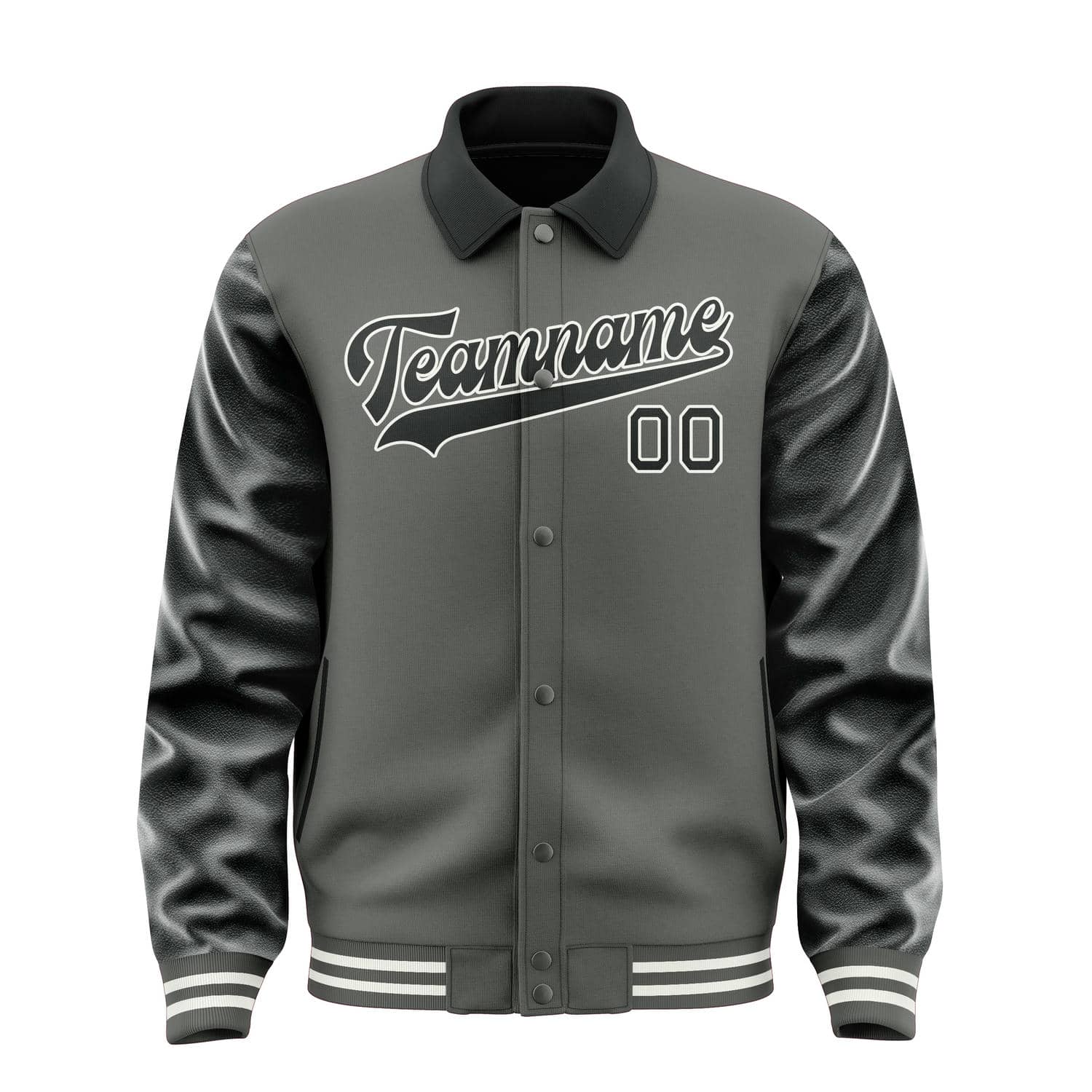 Custom Dark Grey Black Jacket