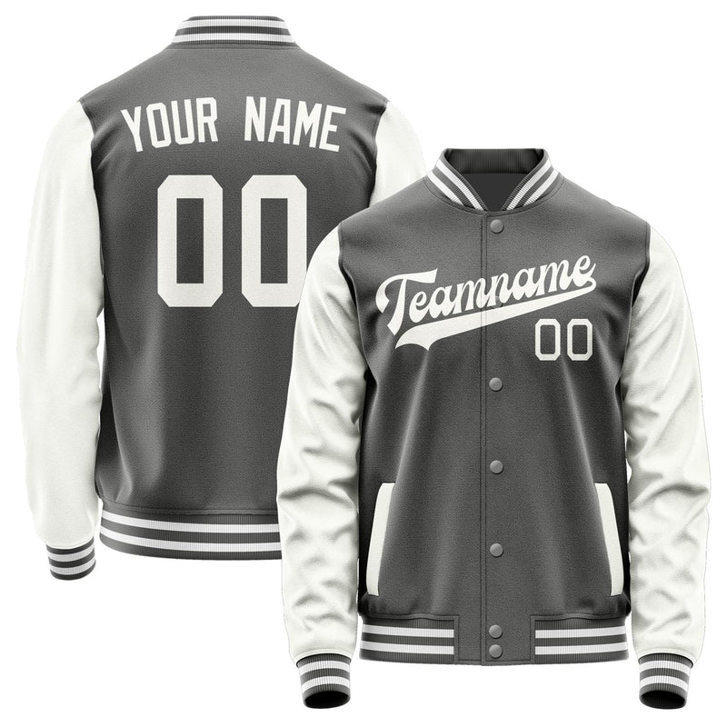 Custom Dark Grey White Jacket JA2020182018B31818