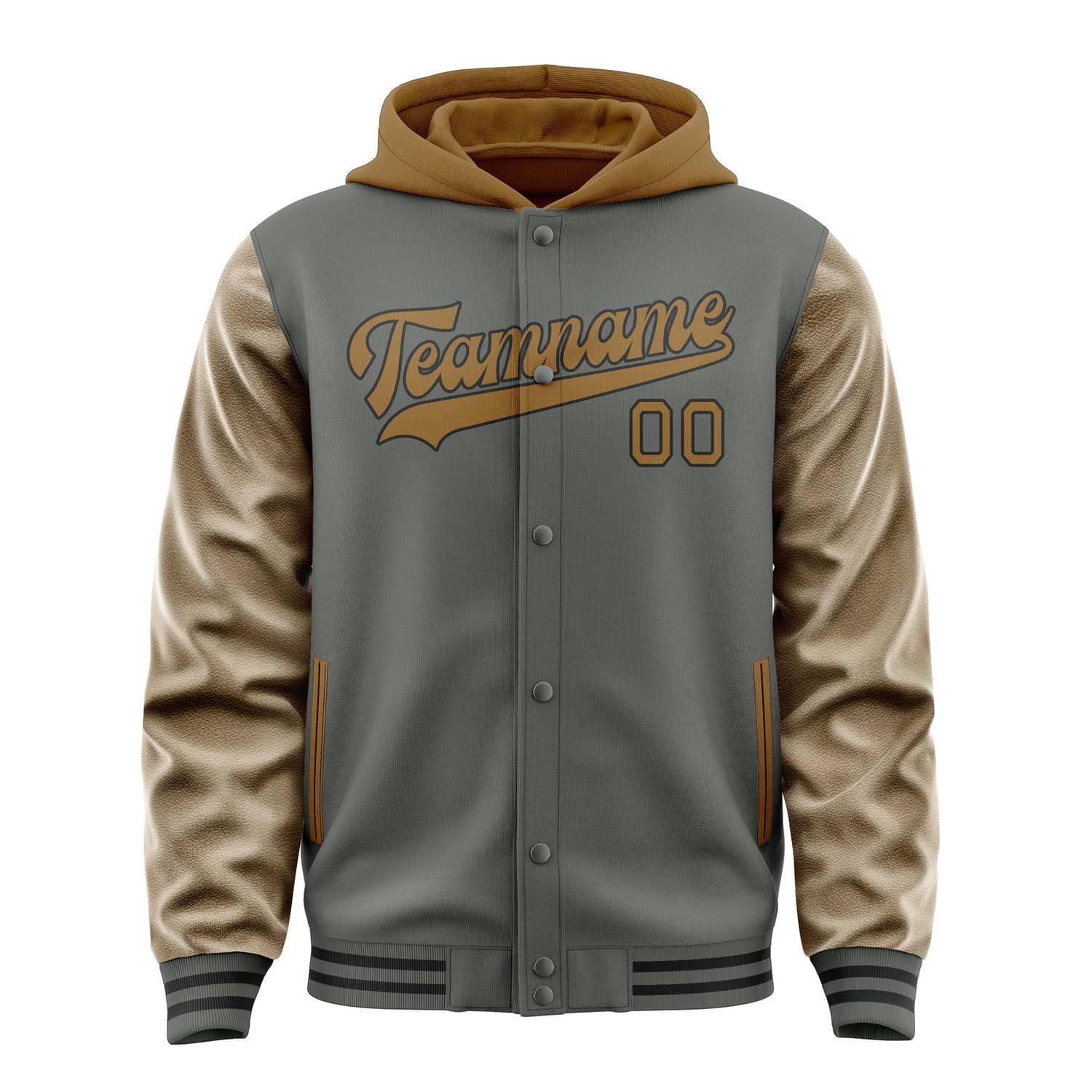 Custom Dark Grey Khaki Jacket