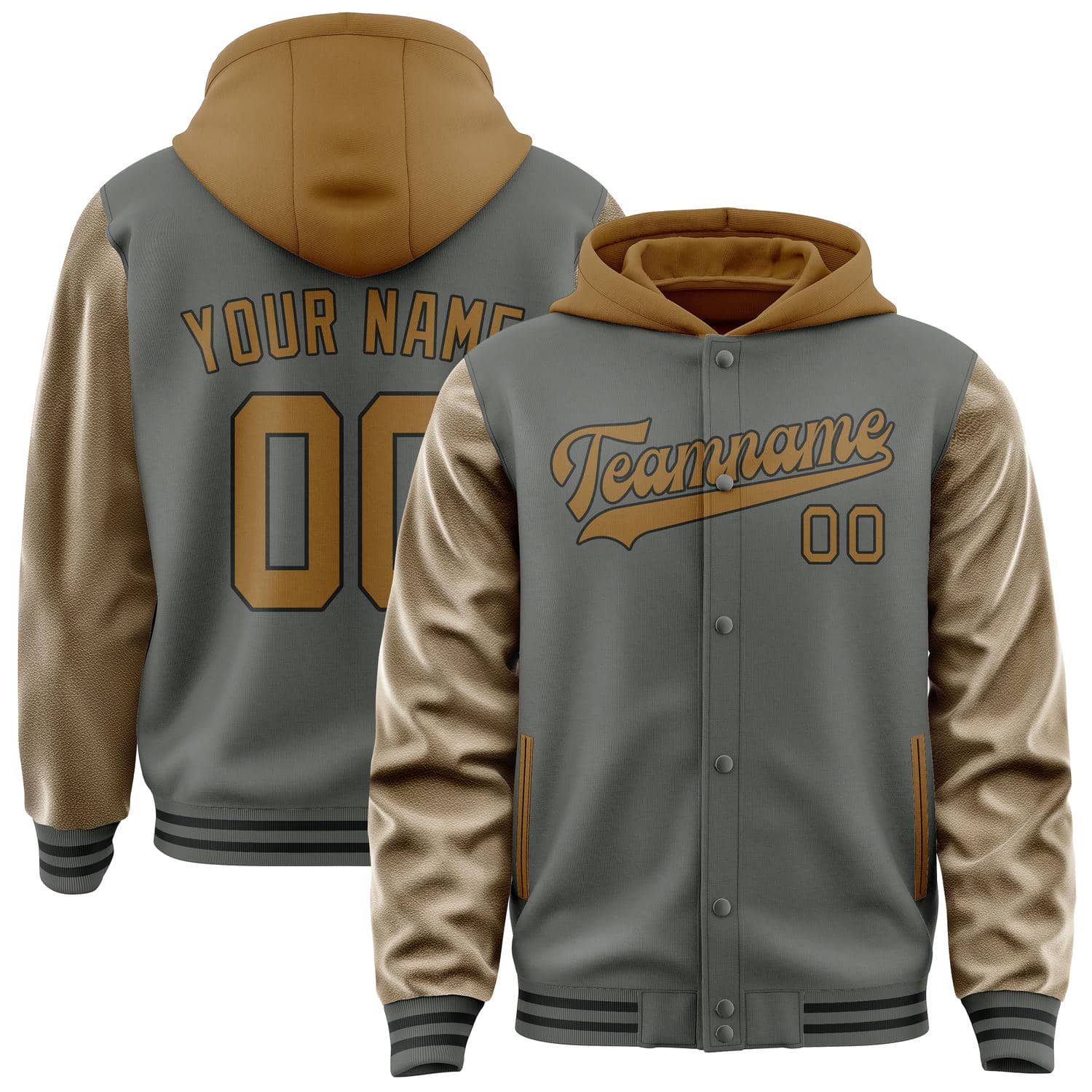 Custom Dark Grey Khaki Jacket