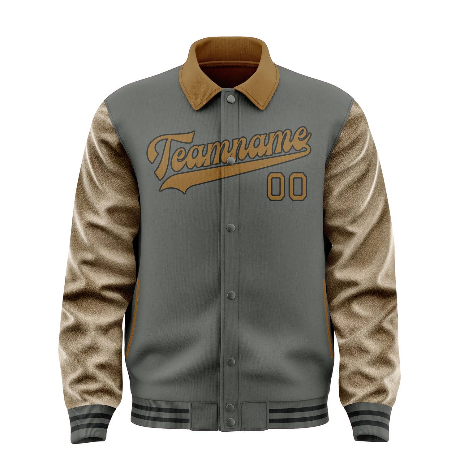 Custom Dark Grey Khaki Jacket