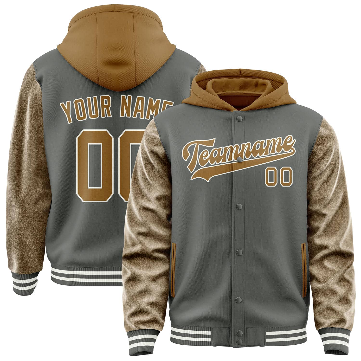 Custom Dark Grey Khaki Jacket