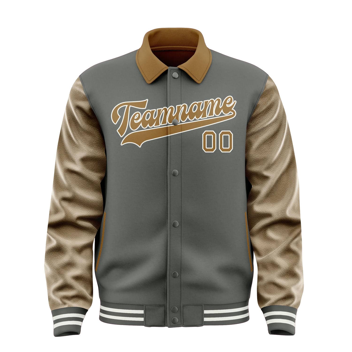 Custom Dark Grey Khaki Jacket