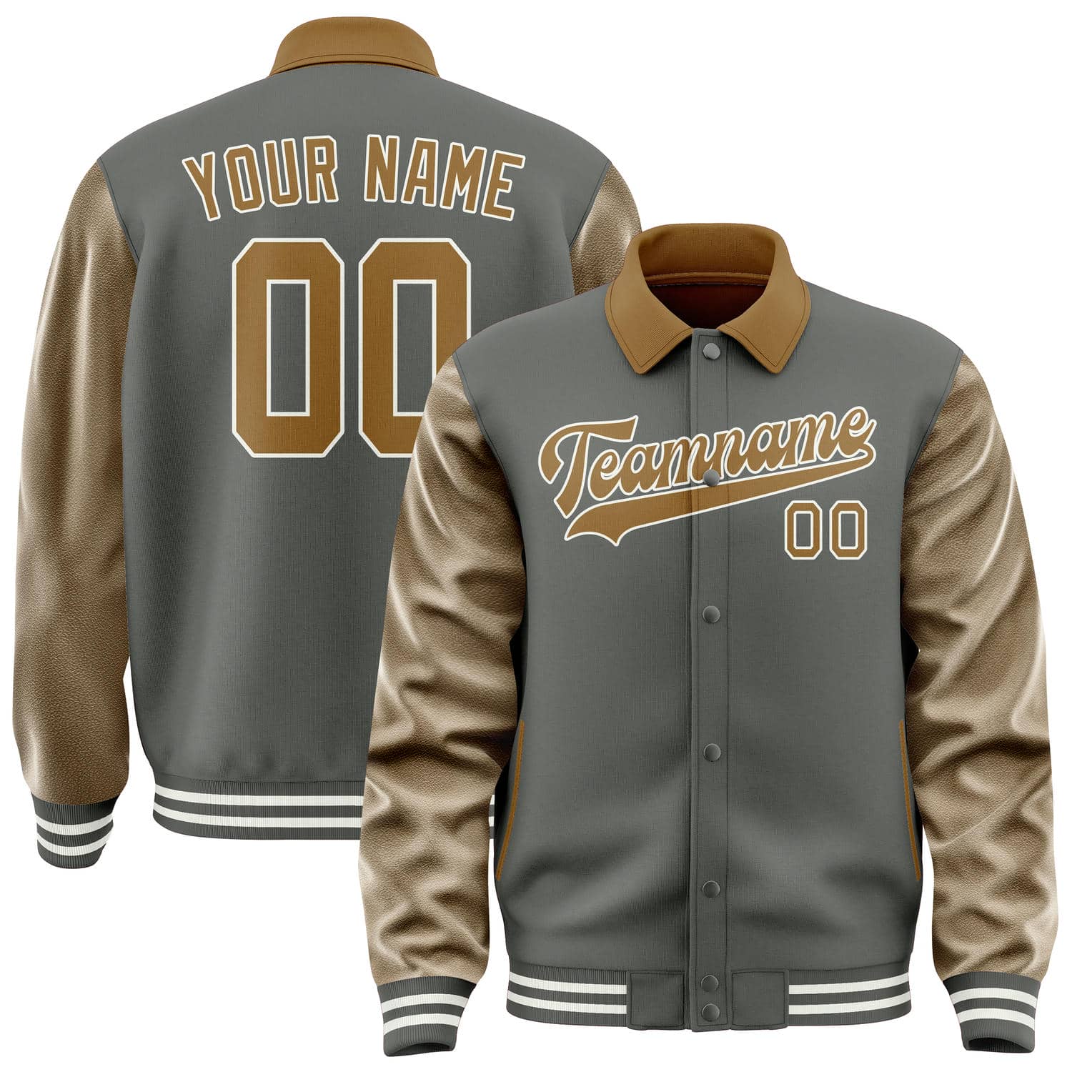 Custom Dark Grey Khaki Jacket