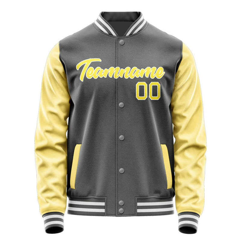 Custom Dark Grey Light Yellow Jacket JA2020262018B21826