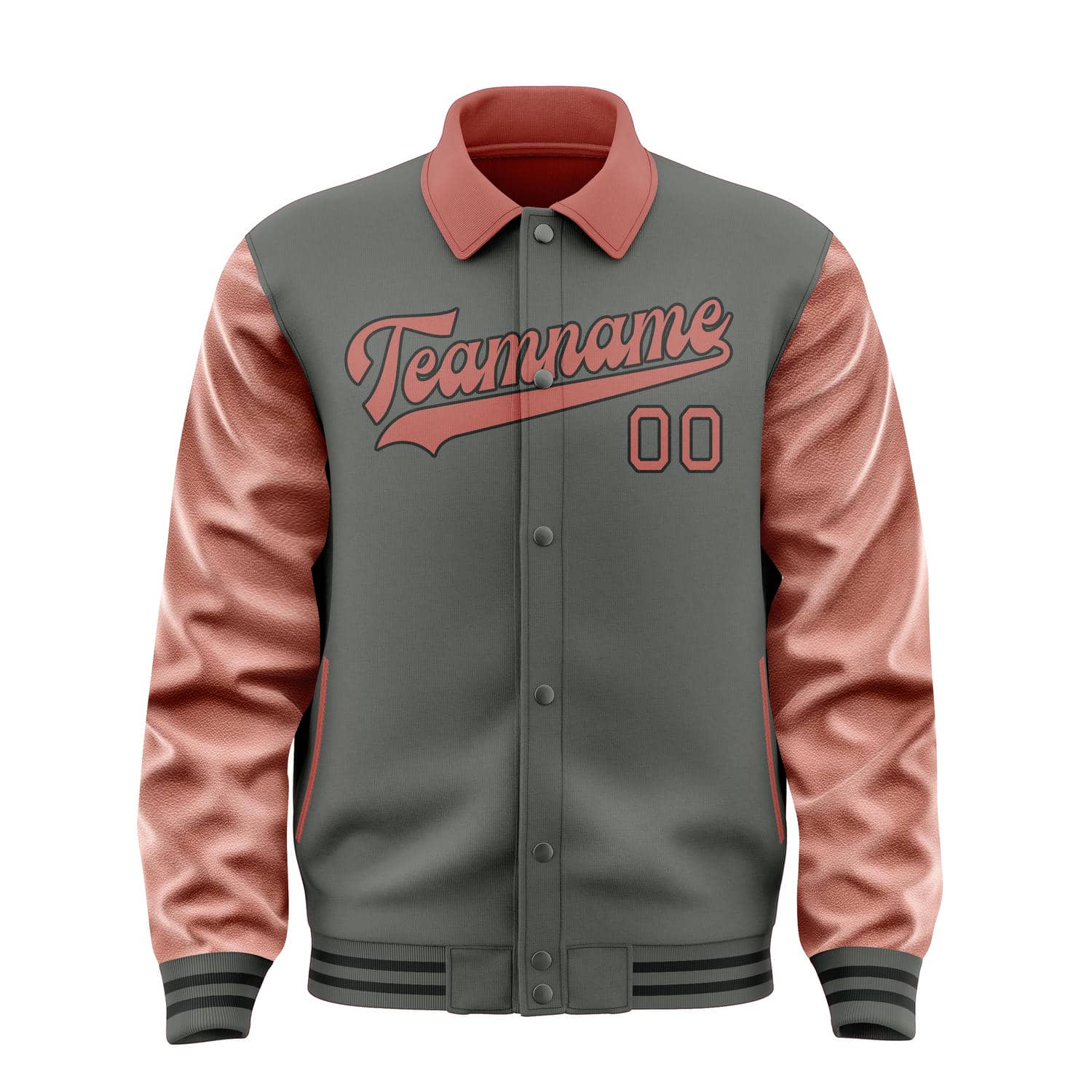 Custom Dark Grey Copper Rose Jacket