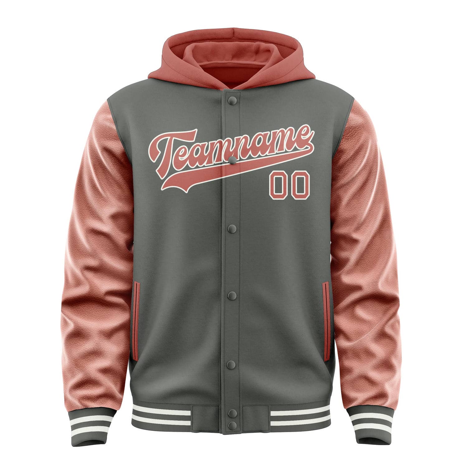 Custom Dark Grey Copper Rose Jacket