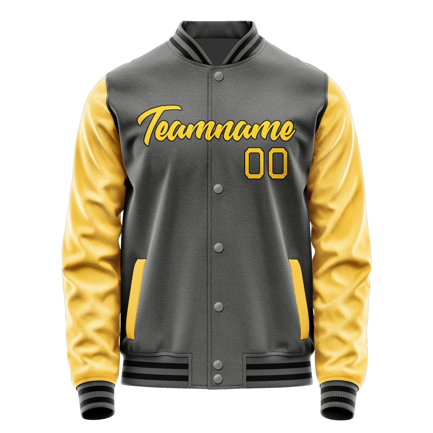 Custom Dark Grey Gold Jacket JA2020302017B21730