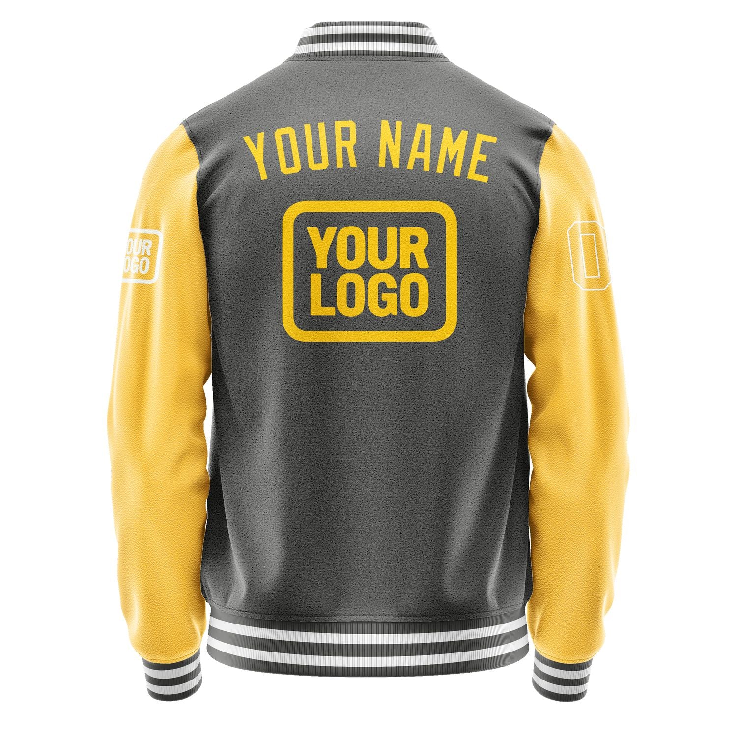 Custom Dark Grey Gold Jacket JA202030201818303018