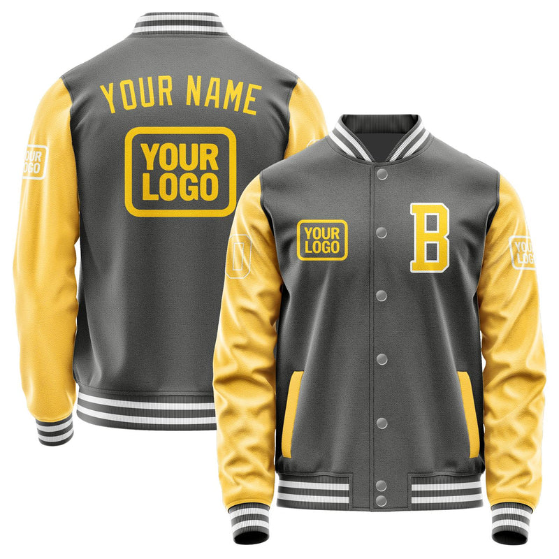 Custom Dark Grey Gold Jacket JA202030201818303018