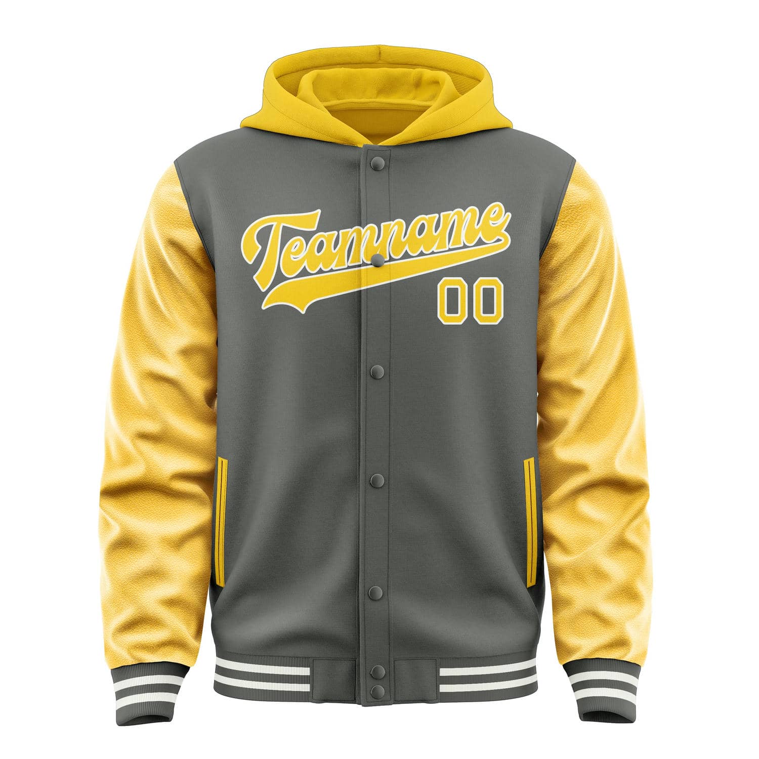 Custom Dark Grey Gold Jacket