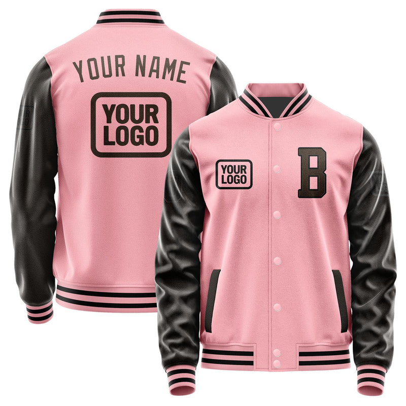 Custom Light Pink Brown Jacket JA212101211717010117