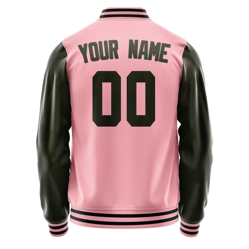 Custom Light Pink Olive Jacket JA2121022117B31702