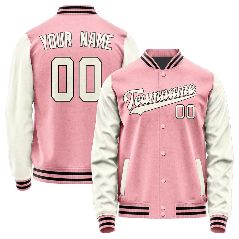 Custom Light Pink Cream Jacket JA2121032117B31703