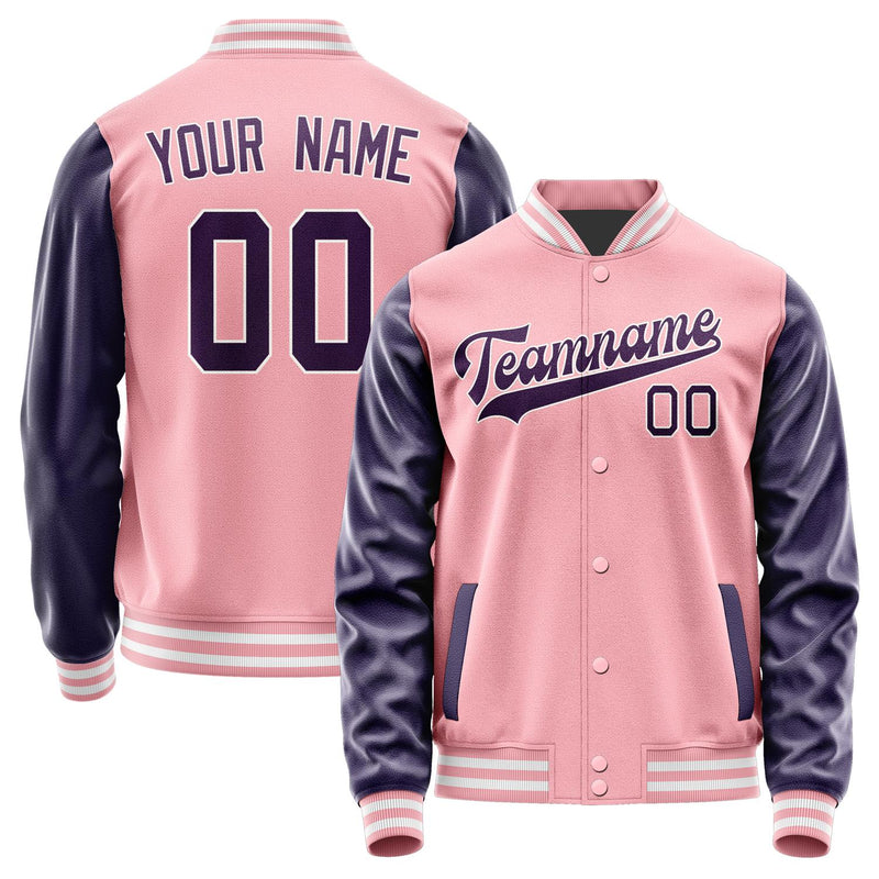 Custom Light Pink Purple Jacket JA2121072118B31807