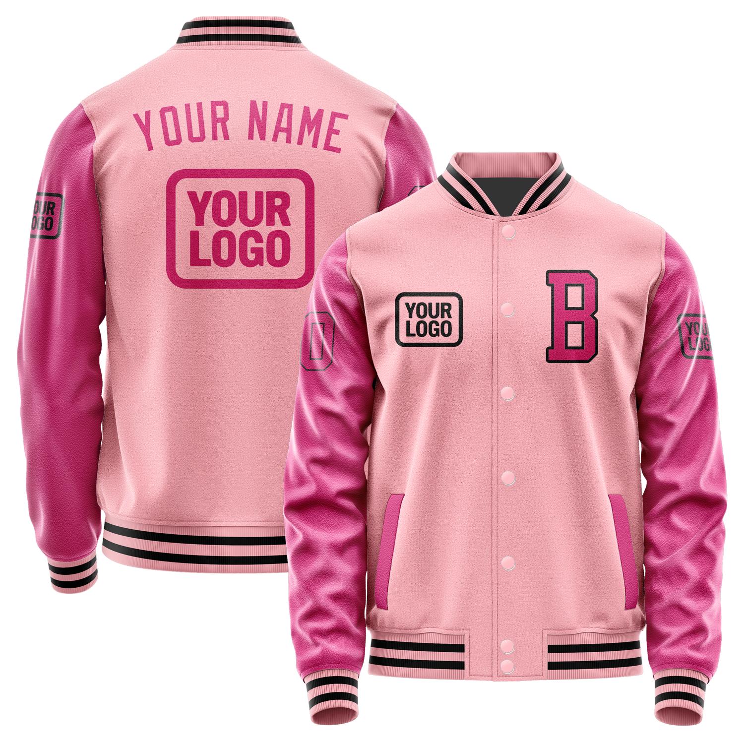 Custom Light Pink Pink Jacket JA212113211717131317